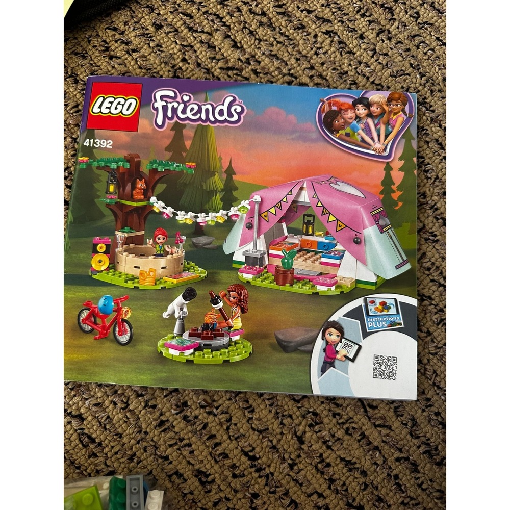 Lego Friends Nature Glamping 41392 Incomplete Olivia Mia Squirrel Tent
